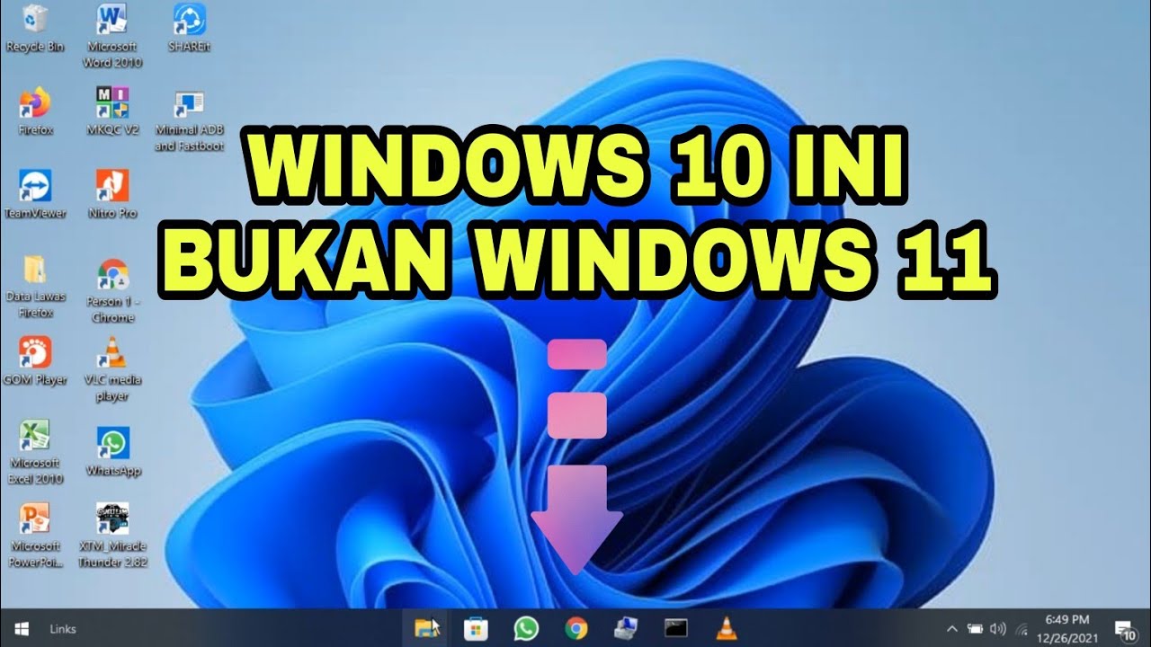 Tampilan taskbar windows 10 seperti windows 11