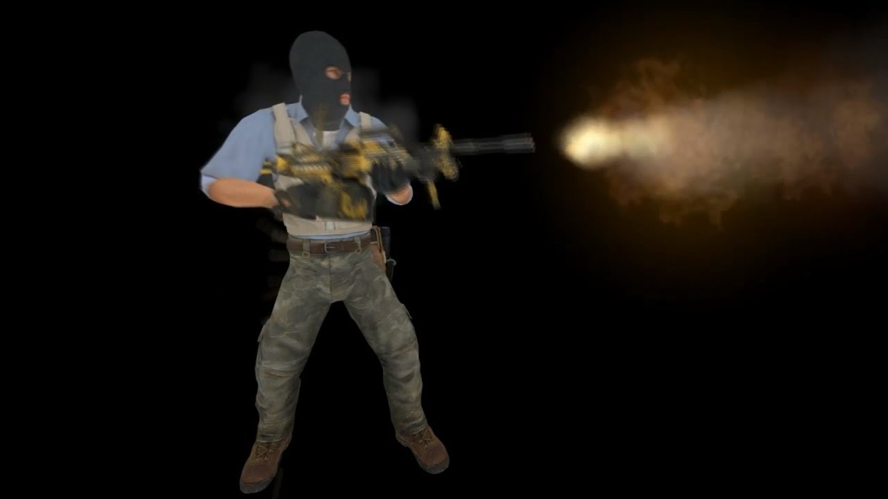 CS:GO Green Screen - Negev Shooting