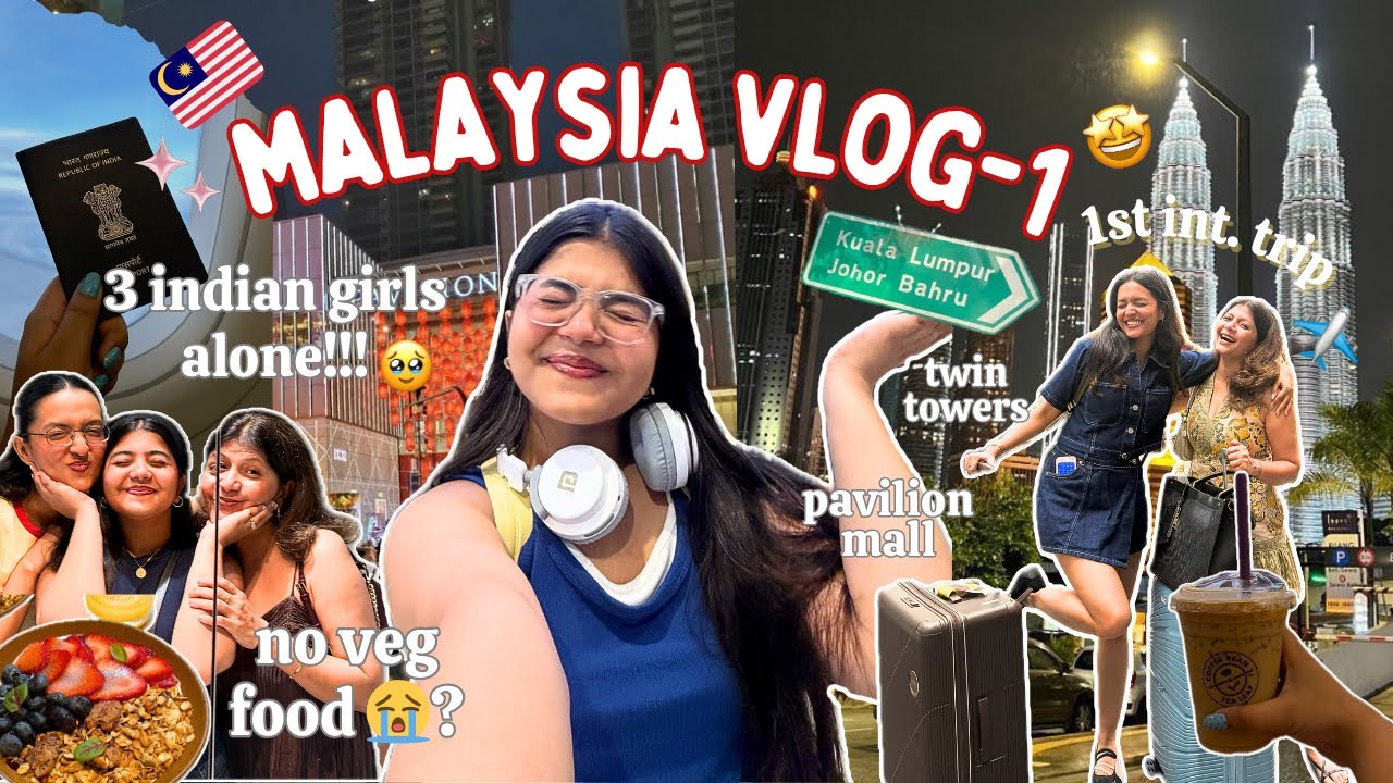 Our *1st* Family International Trip!! 🇲🇾✈️💗⭐️ Struggle to find Veg Food 😭 || Tejasvi Rajput ||