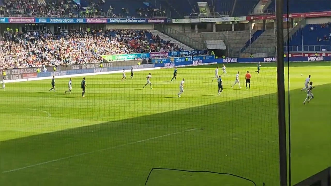 MSV Duisburg - Wehen Wiesbaden First Half Highlights | Erste Halbz. | Ilk Yarı ve Goller | 13.09.25
