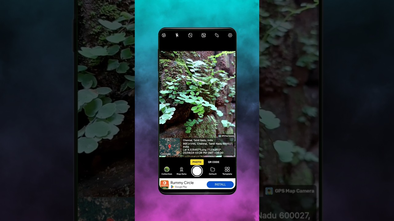 How to add Gps Location to photo| How to use GPS Map Camera | Location photo Click in mobile#gps