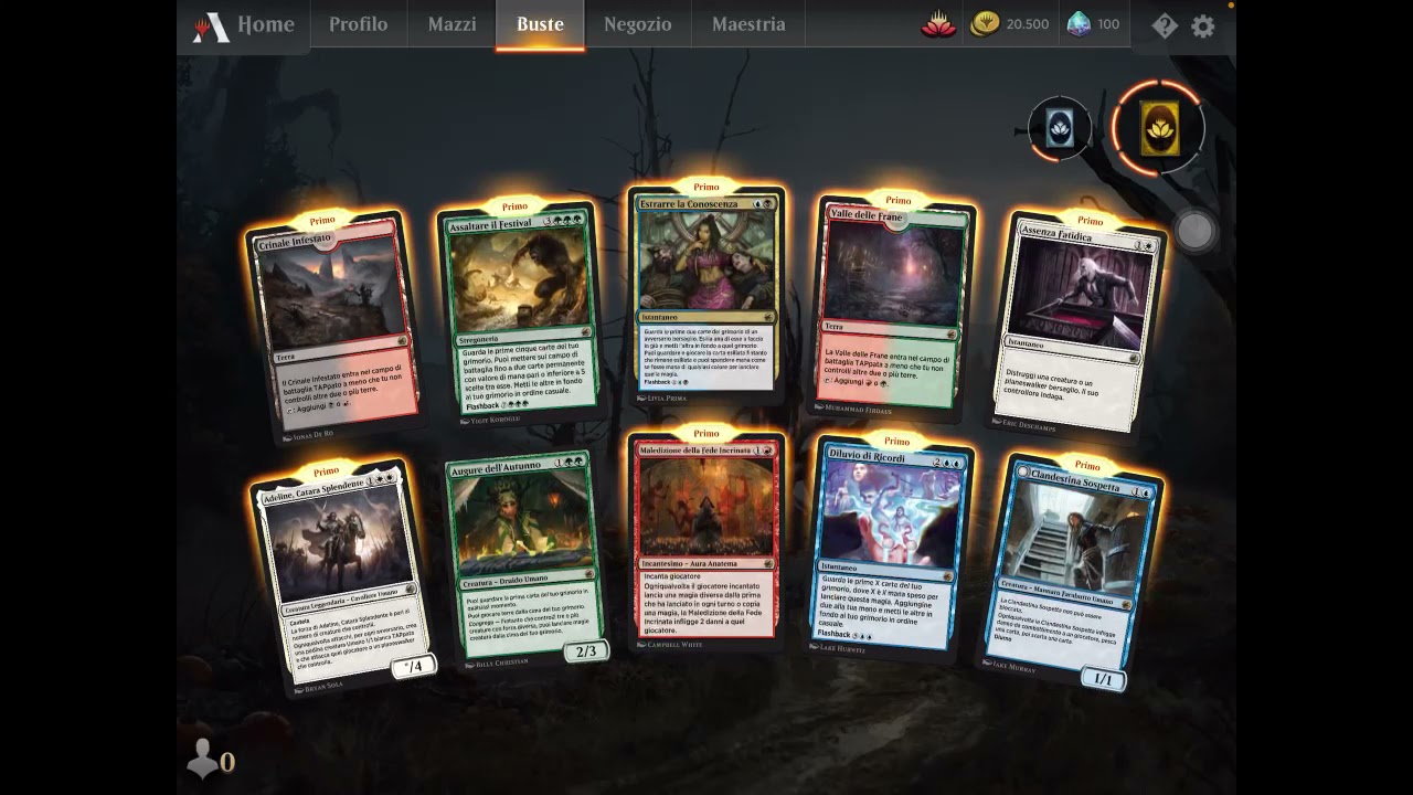 SBUSTIAMO 30 BUSTINE DI INNISTRAD MIDNIGHT HUNT (Magic Arena)