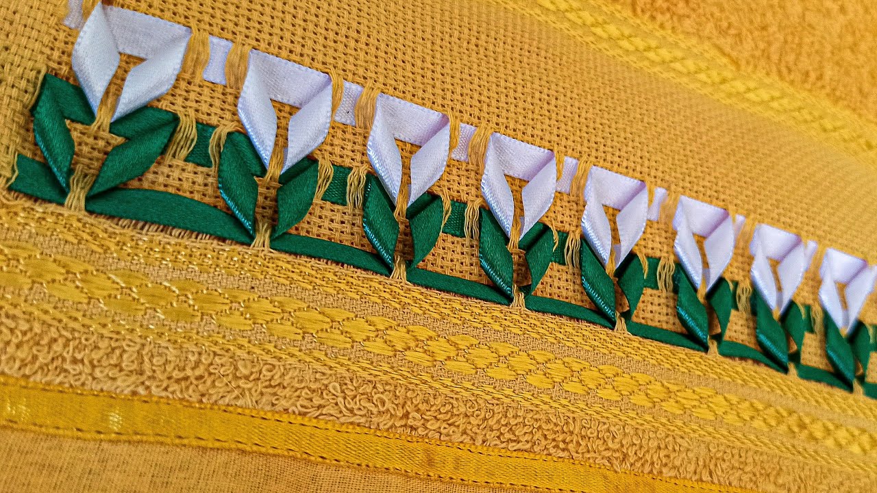 Aula 4: Bordando Florzinha Branca - Artesanato Bordado Em Fita De Cetim Para Iniciantes