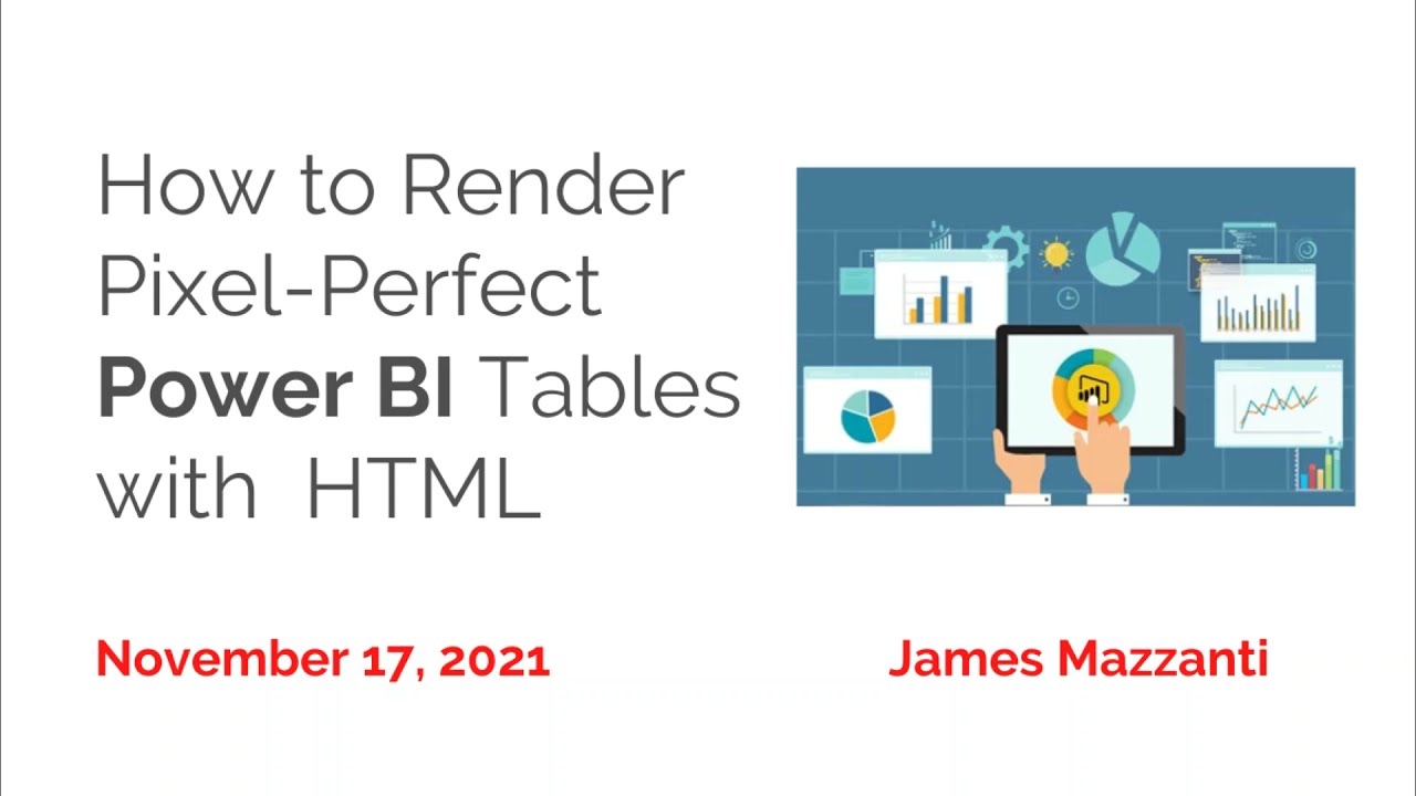 How To Render Power BI Tables with HTML