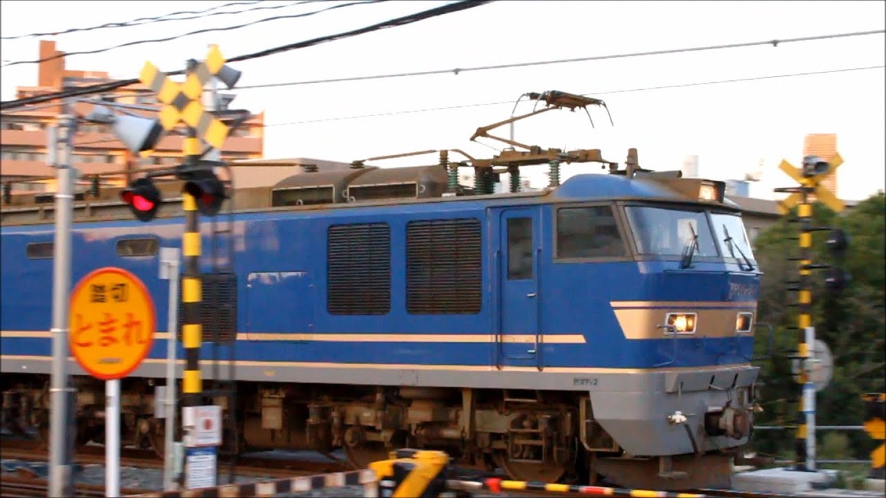 JR貨物 4076ﾚ EF510-507 青釜 北斗星釜＠城東貨物線･赤川鉄橋