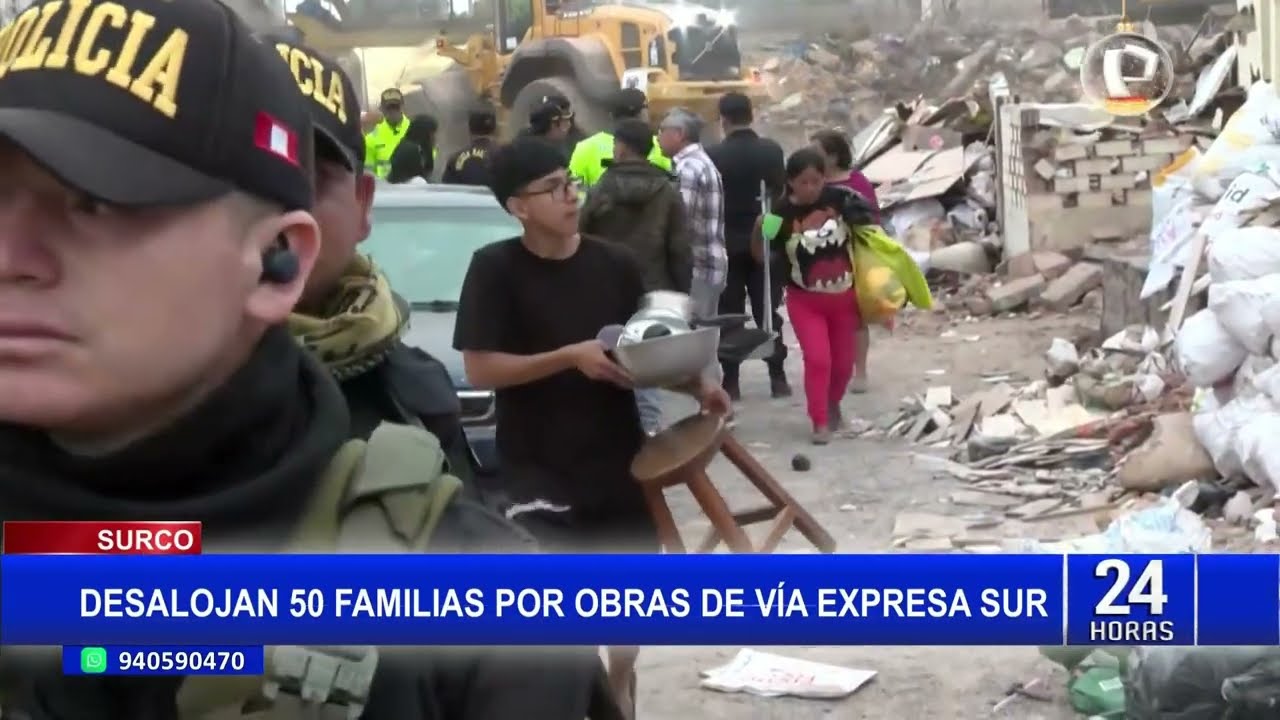 Continúan desalojos en Surco para obras de la Vía Expresa Sur