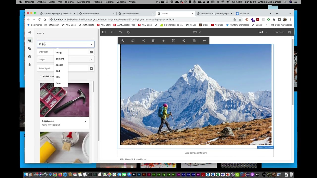 Creaci&oacute;n de contenido headless en Adobe AEM