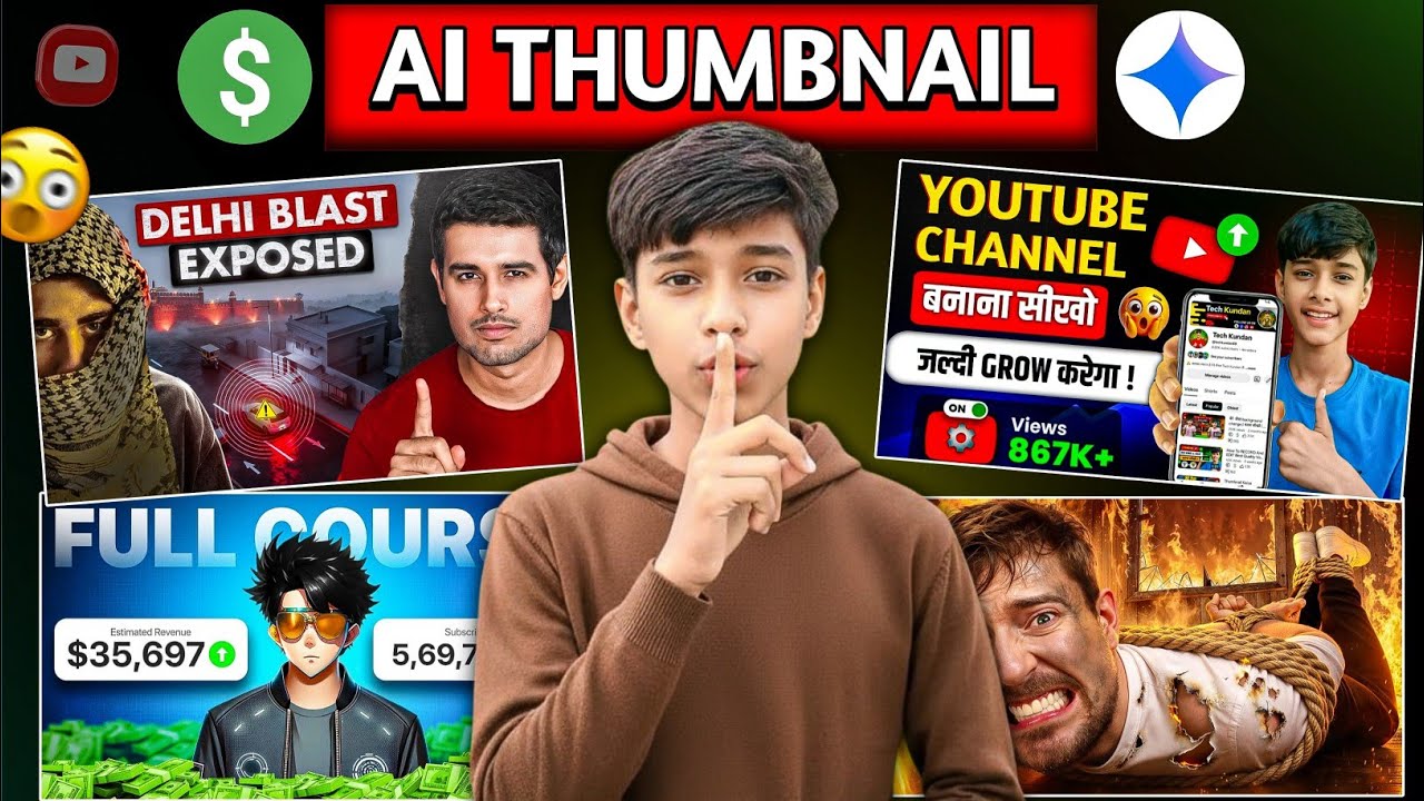 AI Thumbnail Kaise Banaen | How To Make AI Thumbnail for Youtube Videos | Thumbnail Kaise Banaen