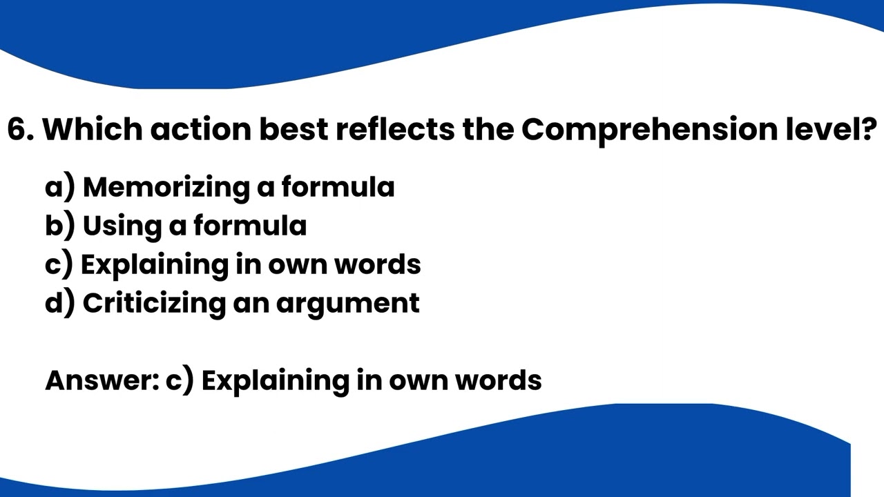 Bloom’s Taxonomy MCQs | FPSC BS-17 Lecturer | Most Repeated Pedagogy Questions