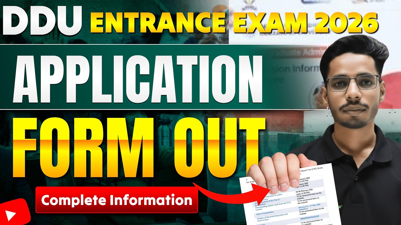 🔥 DDU Entrance Exam 2026 Application Form Out | Complete Information | UG | PG VIKSIT KRISHI