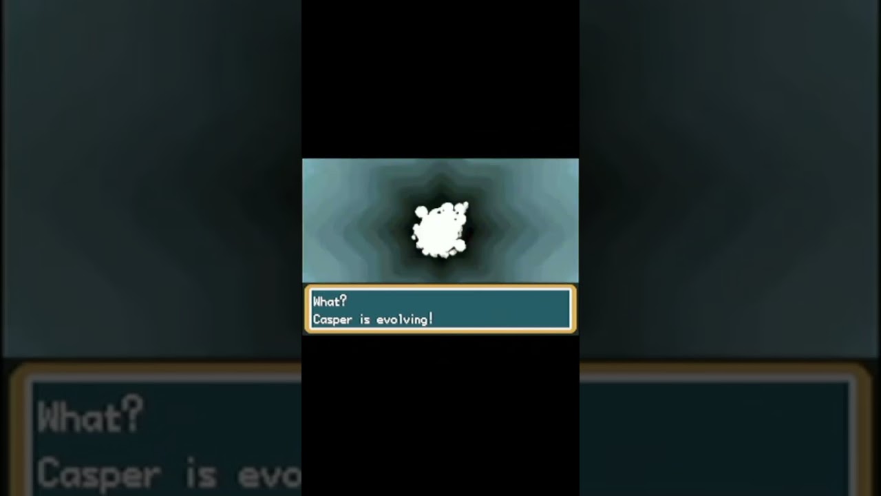 Casper evolves into Haunter! #pokemon #pokemonfirered
