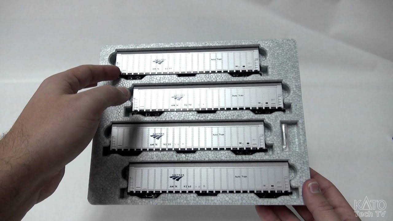 [Kato USA Tech Corner] - January 2014 New Products: Autoracks and Amtrak Baggage Car