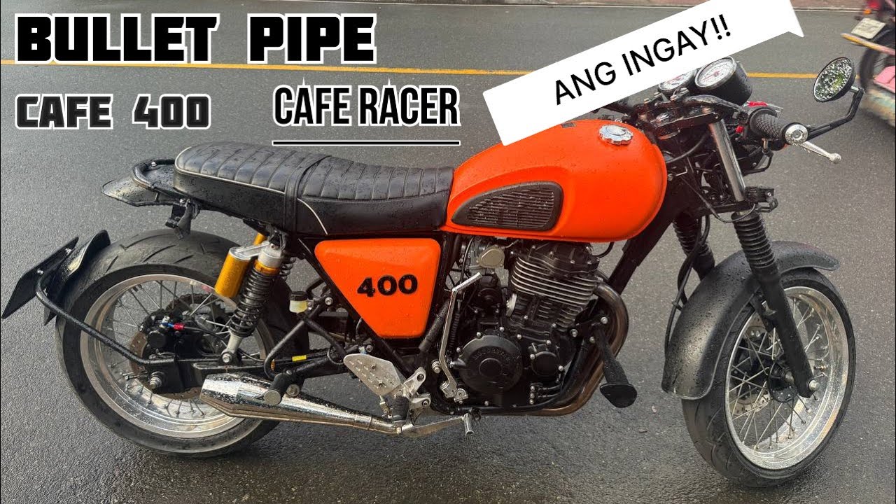 POV: TEST RIDE CAFE 400 cafe racer build (dual bullet pipe)