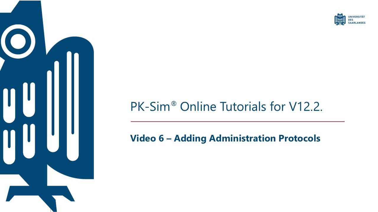 6. How to add an administration protocol in PK-Sim?