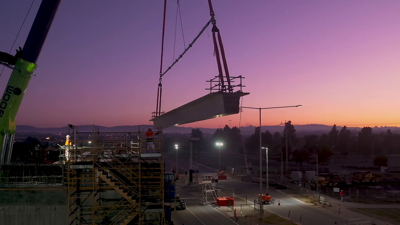Cardinia Road beam lift