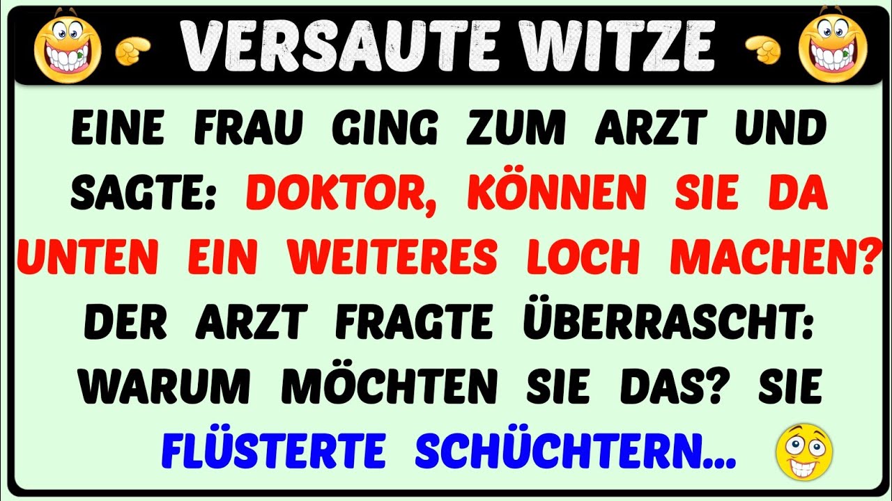 Bester Witz Des Tages! - Eine Frau hat einen verrückten Wunsch beim Arzt...| Täglich Witzige Videos