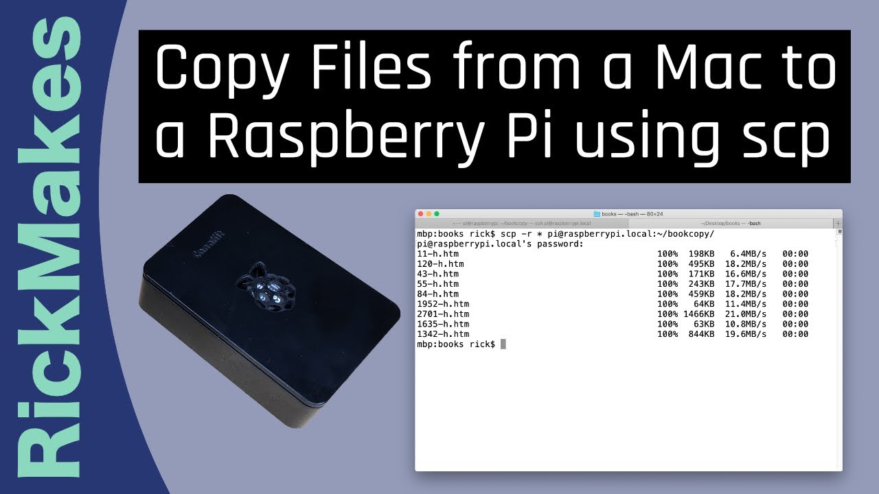 Copy Files from a Mac to a Raspberry Pi using scp