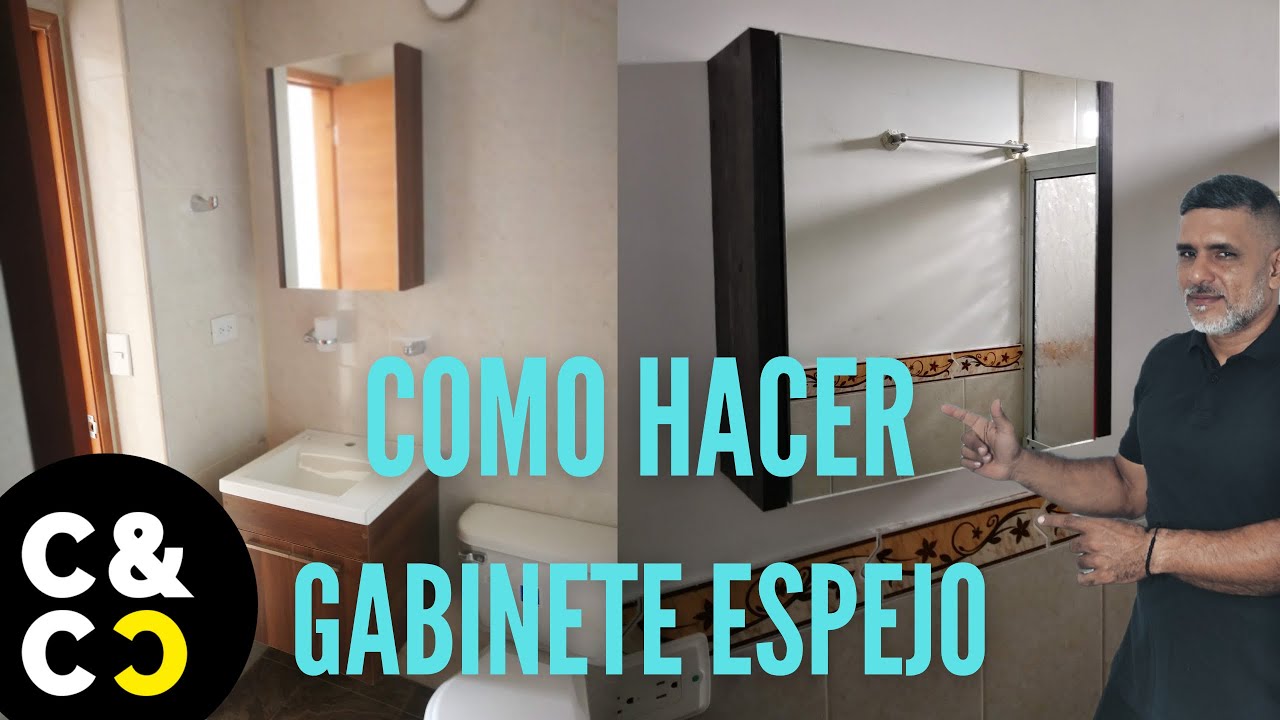 Gabinete Espejo para BAÑO con madera reciclada de nuestras obras.