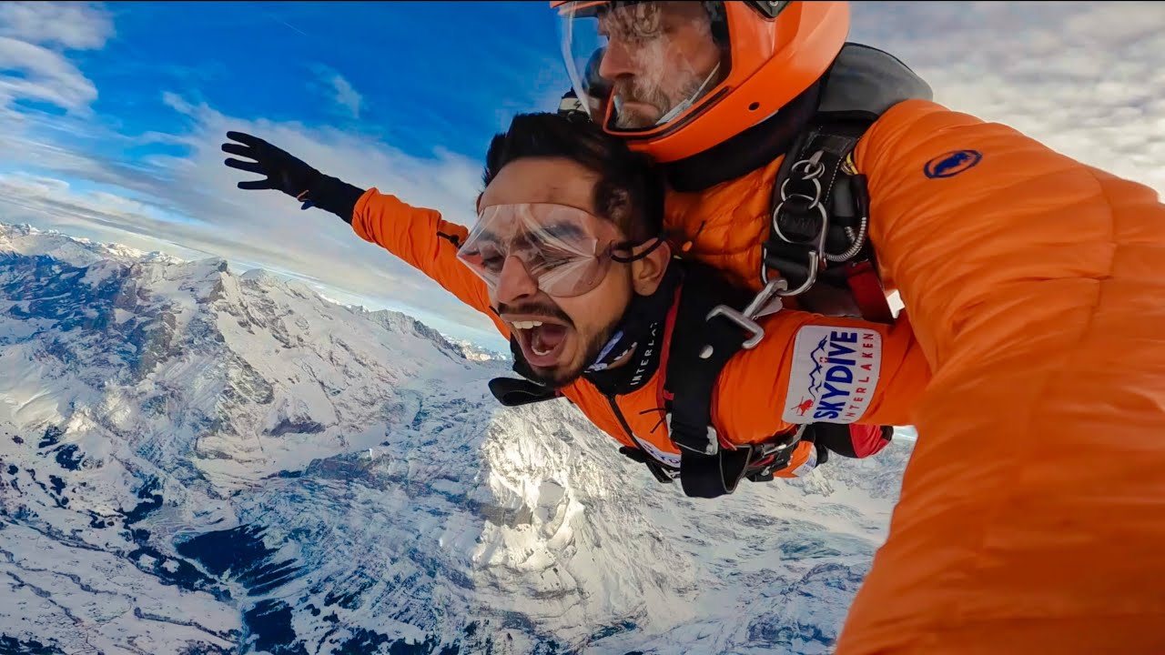 Skydiving in Switzerland | Arshfam