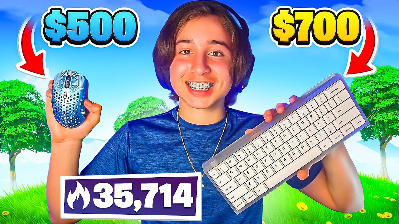 So I played Arena with the Most EXPENSIVE Keyboard & Mouse...