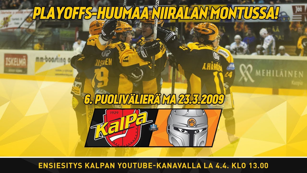 KalPan otteluita vuosien saatosta I Osa 2. I KalPa - HPK, 6. puolivälierä, 23.3.2009