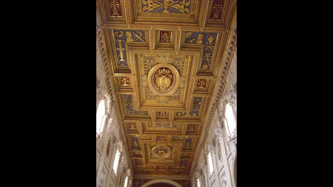 BASILICA DI SAN GIOVANNI IN LATERANO, Soffitto Ligneo   Wooden Nave Ceiling 