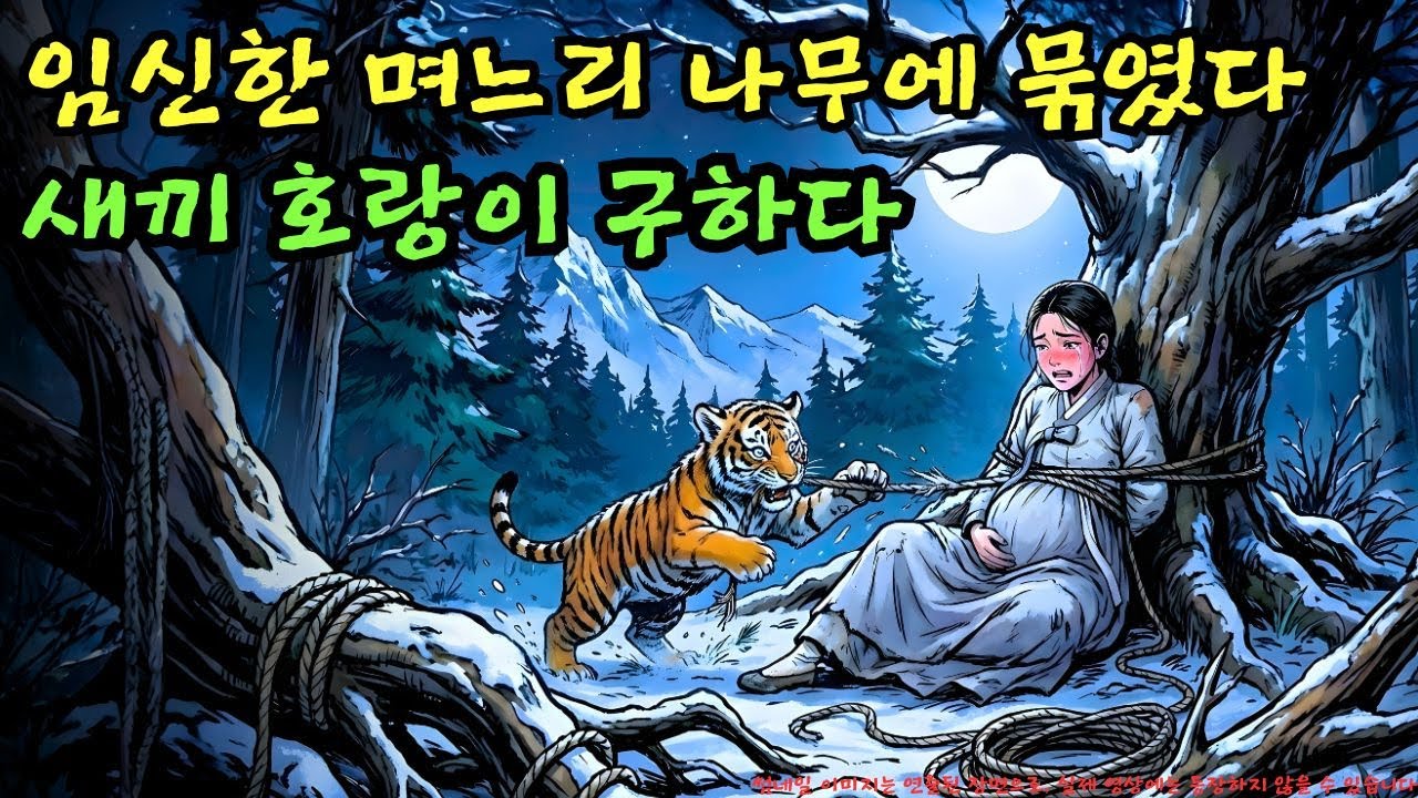 👉 임신한 며느리가 나무에 묶여 버려졌다… 그때 나타난 새끼 호랑이, 과연 위험하지는 않았을까? | 야담 |옛날이야기 |민담 |전설 | 설화