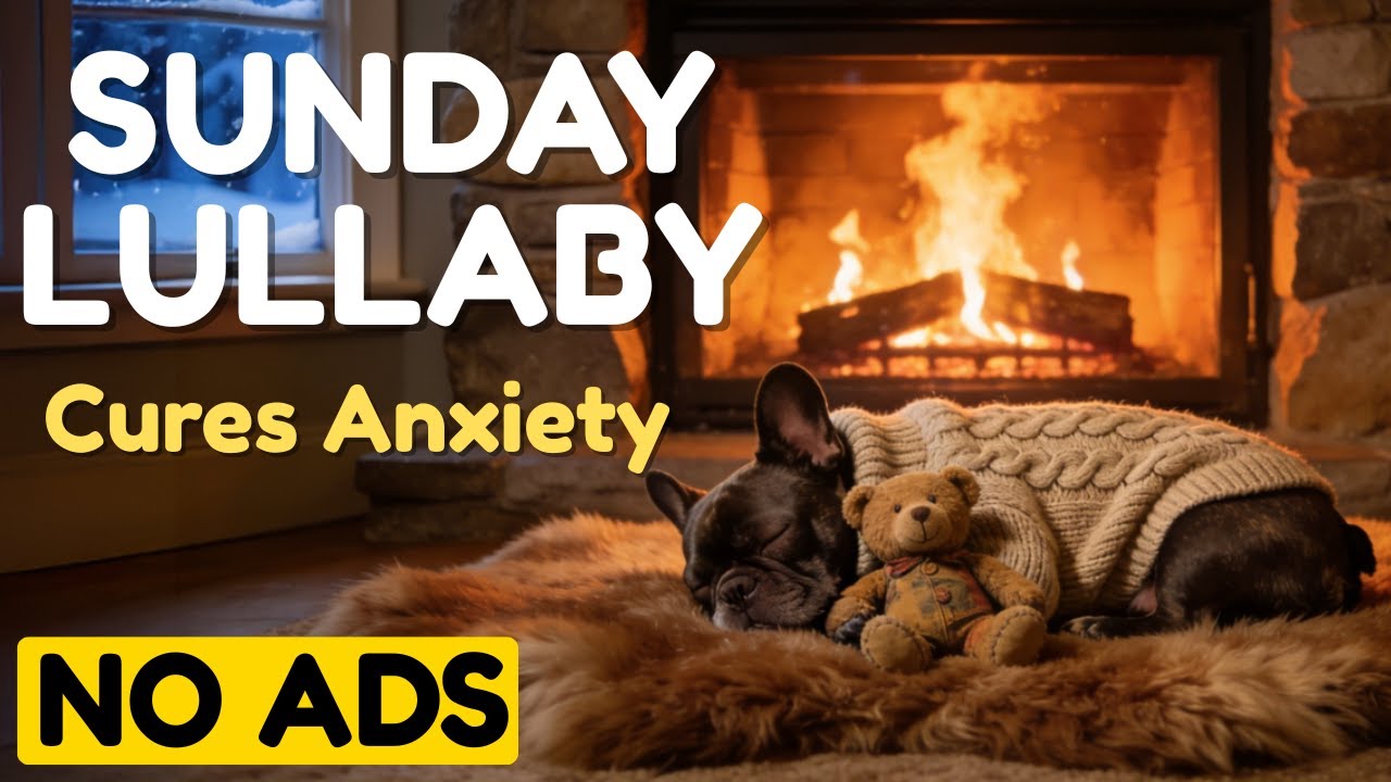 Puppy Lullaby for Sunday Scaries 💤 Calming Jazz to Stop Crying & Anxiety (Science-Based Sleep Aid)