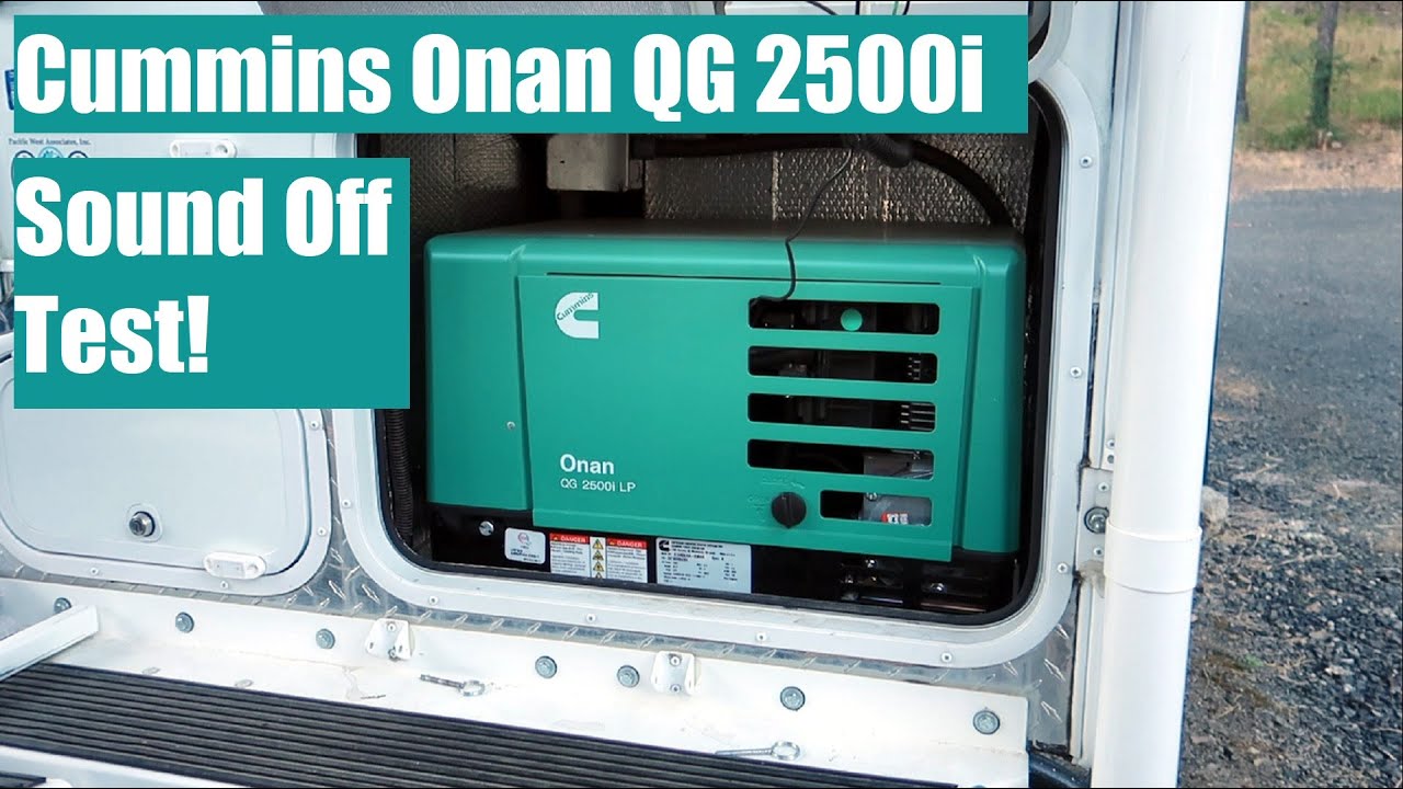 Новый тихий генератор для автодома - Cummins Onan QG2500i. Сравнительные испытания звука!!!