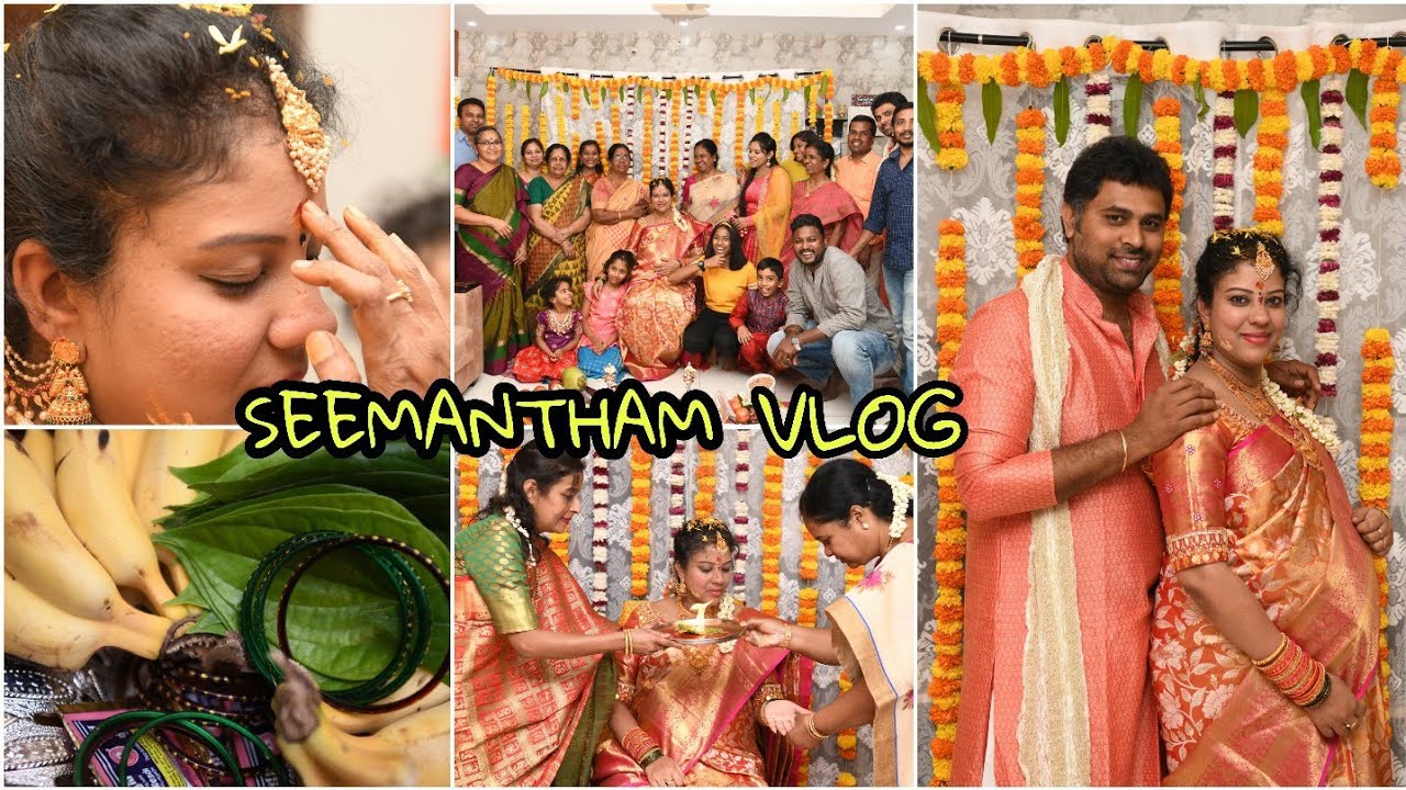 # TRADITIONAL  SEEMANTHAM FUNCTION | INDIAN BABY SHOWER | SIMPLE SEEMANTHAM  | MADHUSHIKA VLOGS
