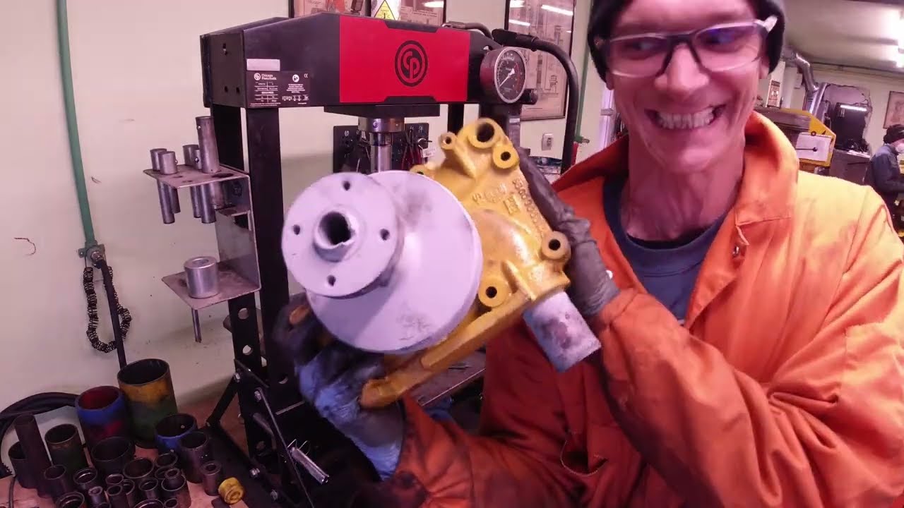 Water pump repair. Steyr