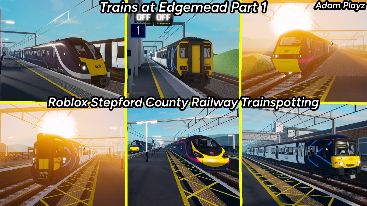 Trains at Edgemead Part 1 (Roblox Stepford County Railway Trainspotting (29/07/25)