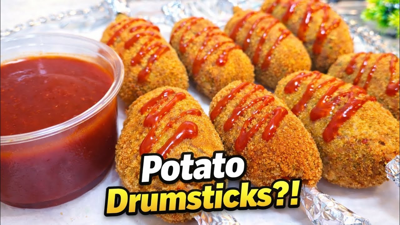 Crispy Chicken Potato Drumsticks – Air Fryer Option 