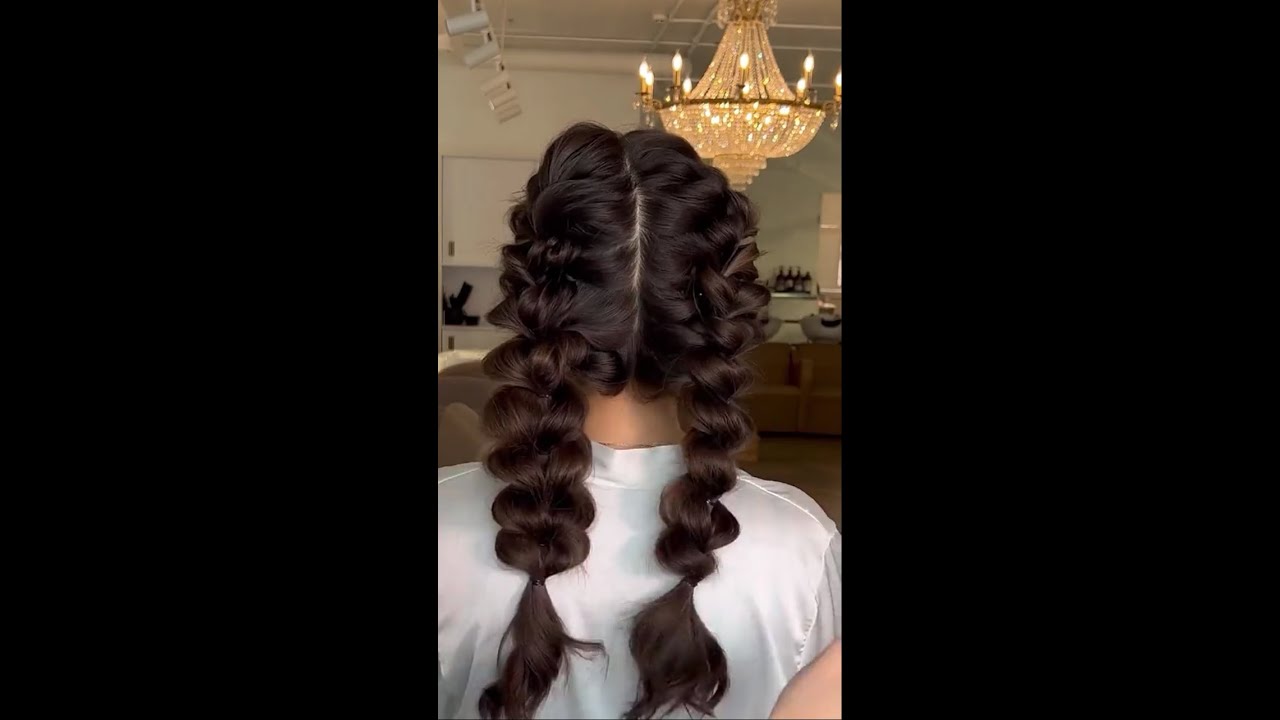 Double Dutch/French Braid Ponytail | How To Dutch Braid Ponytail Tutorial #shorts