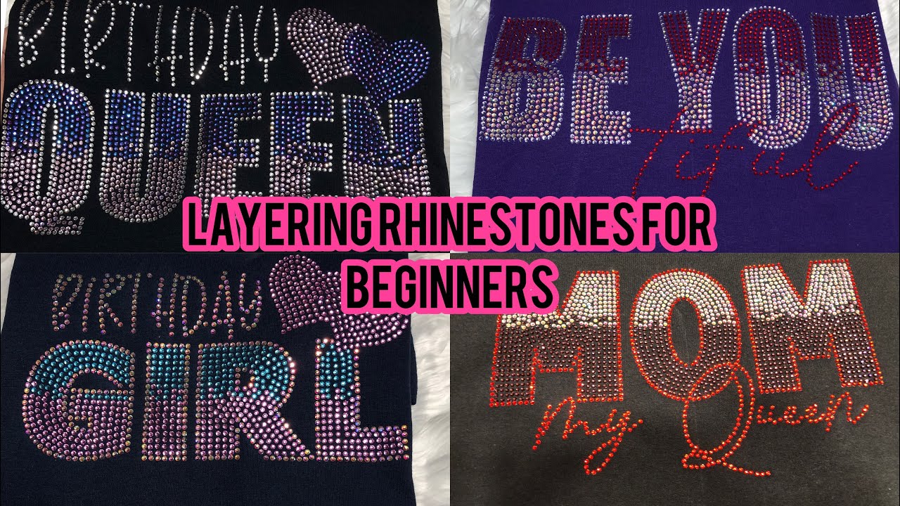 LAYERING RHINESTONES FOR BEGINNERS || MULTI LAYER TEMPLATE FOR BEGINNERS