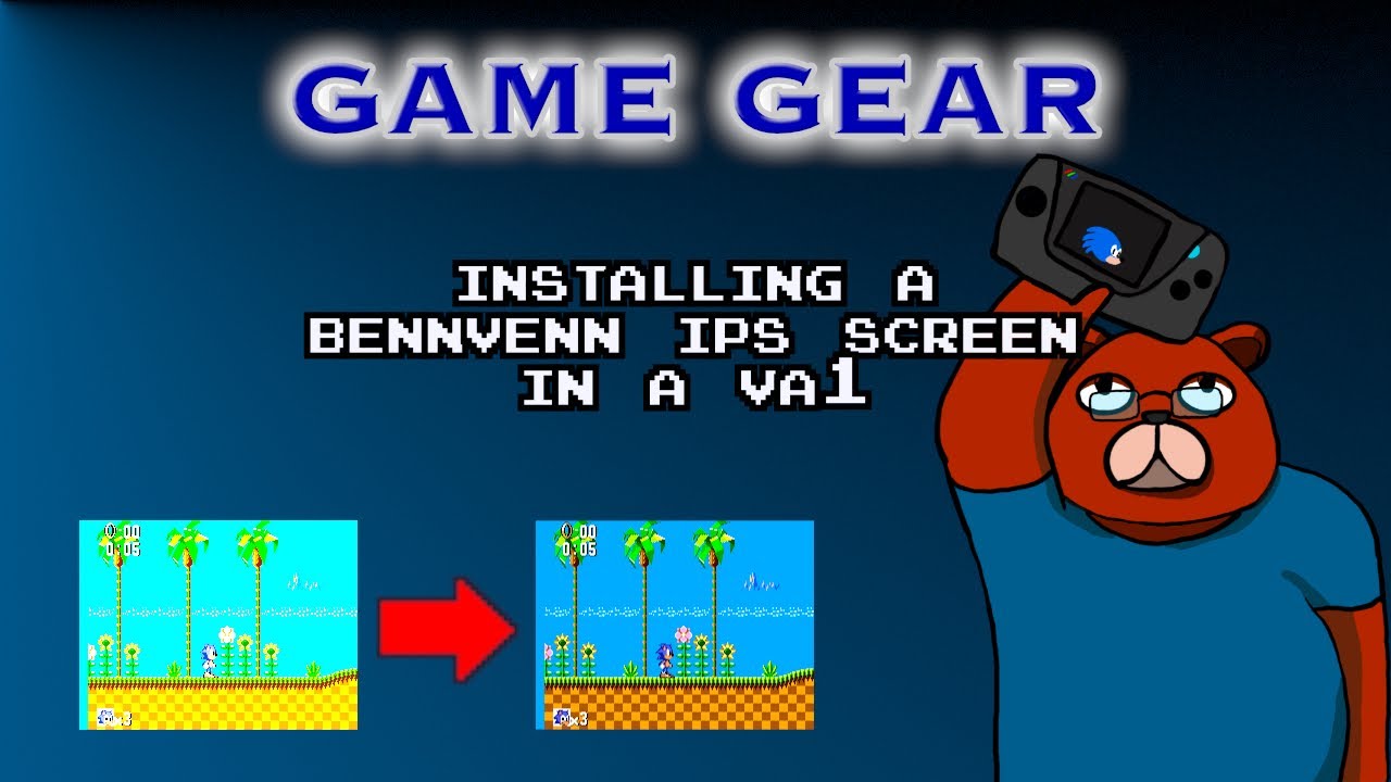 Game Gear VA1 BennVenn IPS Install