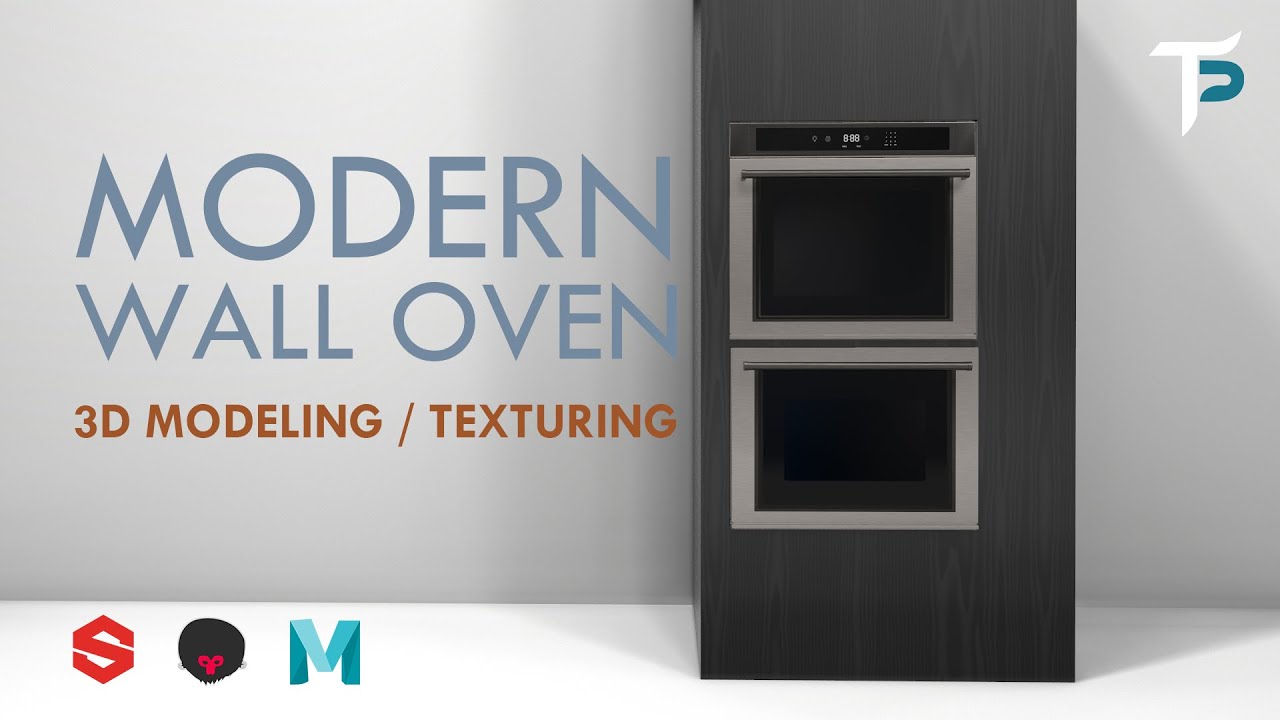 Modern Wall Oven - 3D Modeling - Maya, Substance Painter, Marmoset Toolbag
