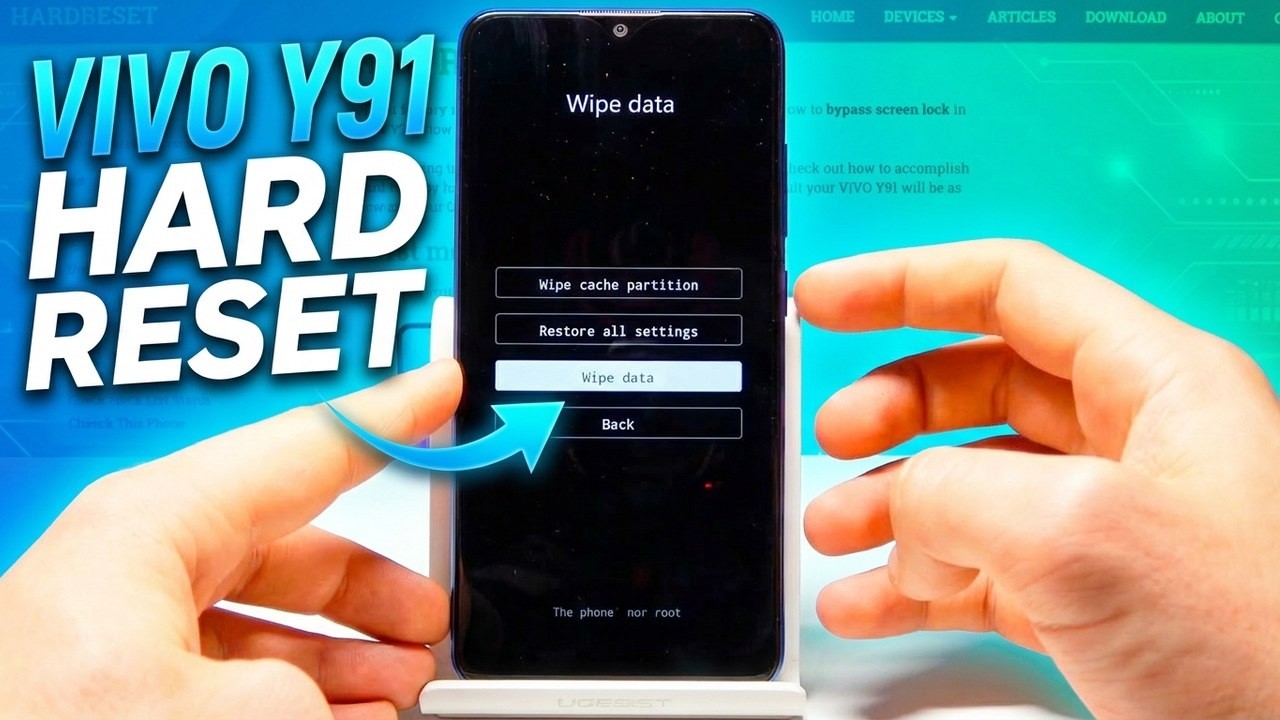 How to Hard Reset VIVO Y91 - Factory Reset / Wipe Data / Delete Data