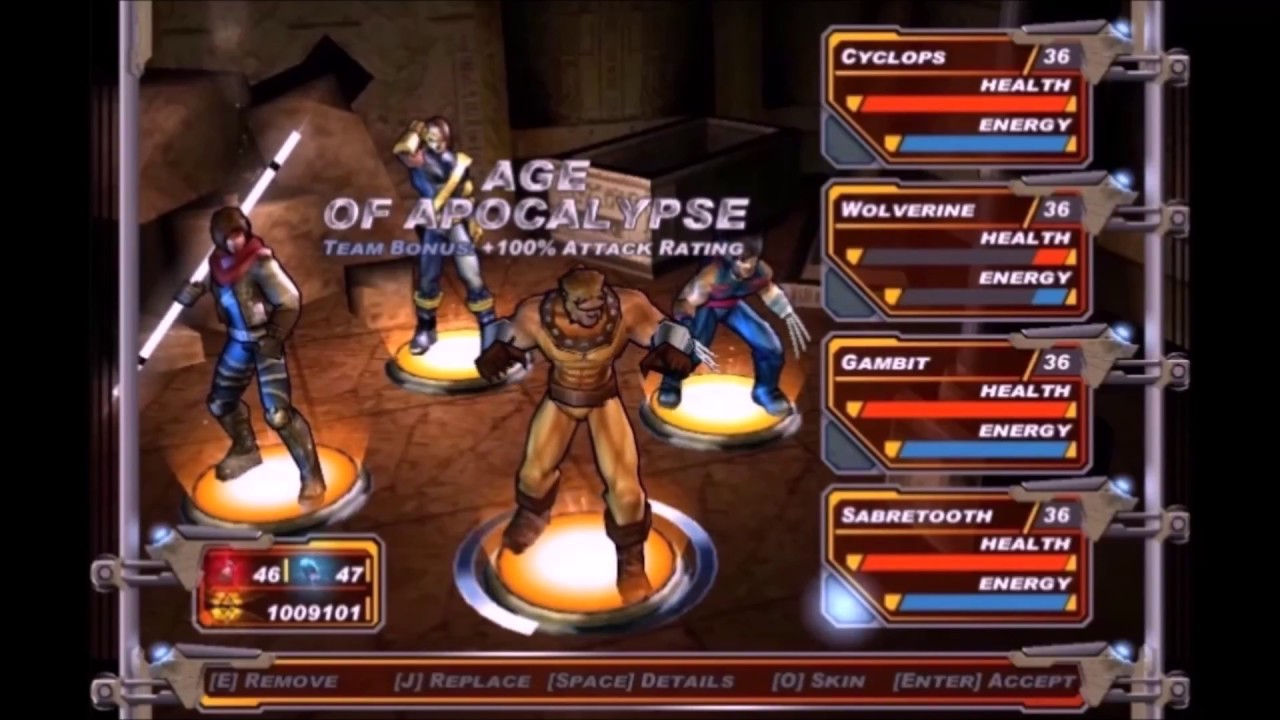 X-Men Legends II: Rise of Apocalypse - Team Bonuses (With Sabretooth Included)