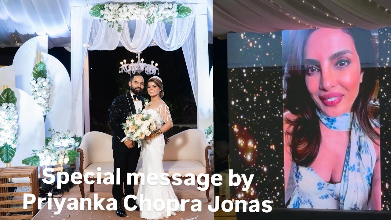 Wedding reception of Savio & Cynera | Special message by Priyanka Chopra Jonas 
