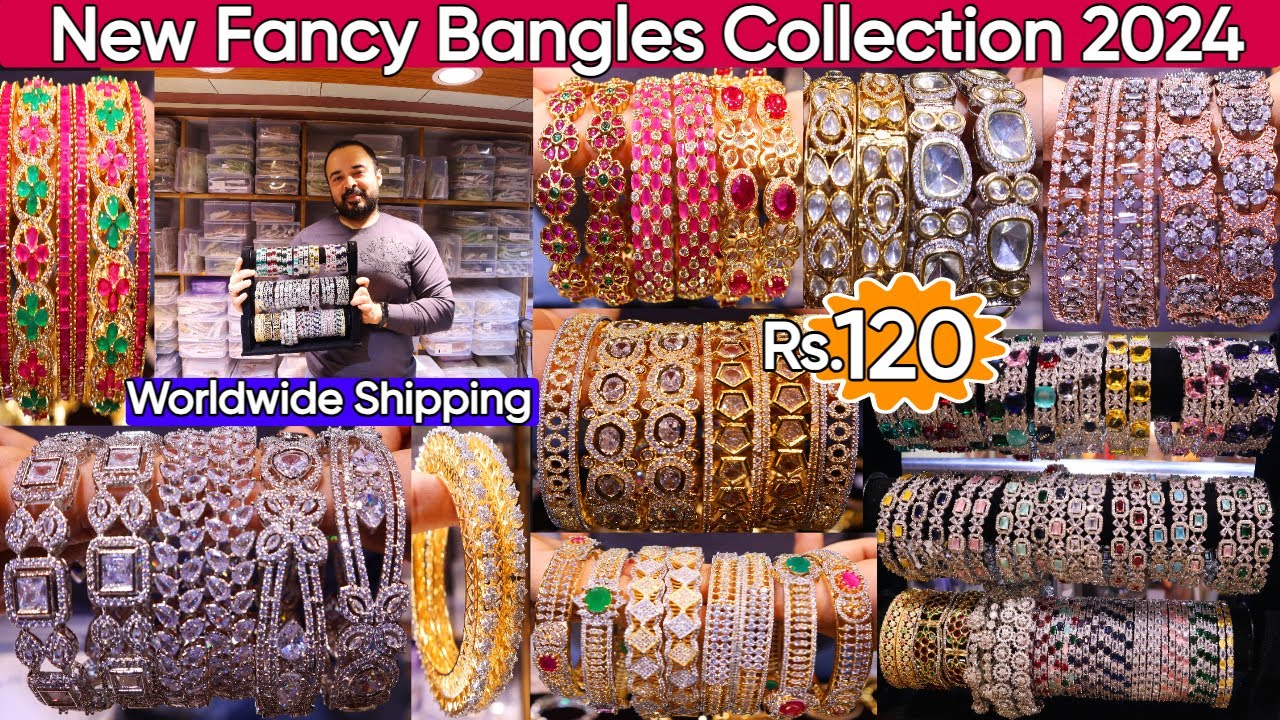 Latest Designer Fancy Bangles Collection 2024 | Premium Quality AD, Kundan & Rajwadi Bridal Bangles
