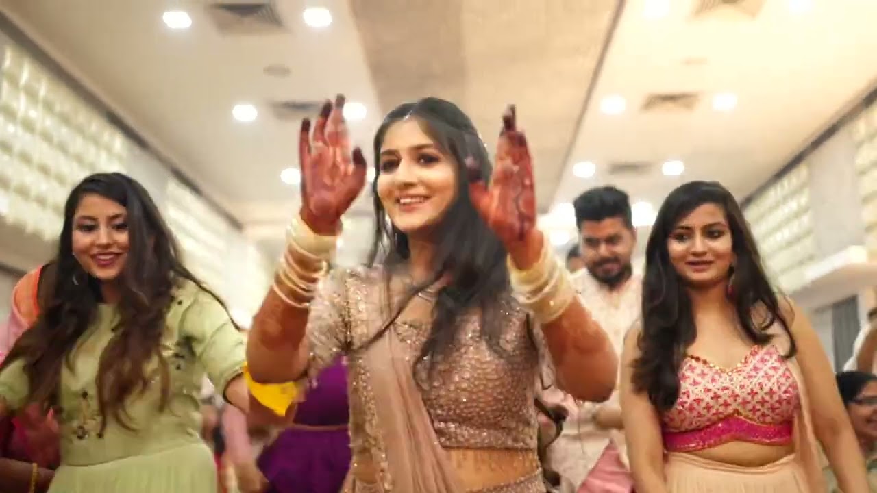 Bridal entry engagement dance performance