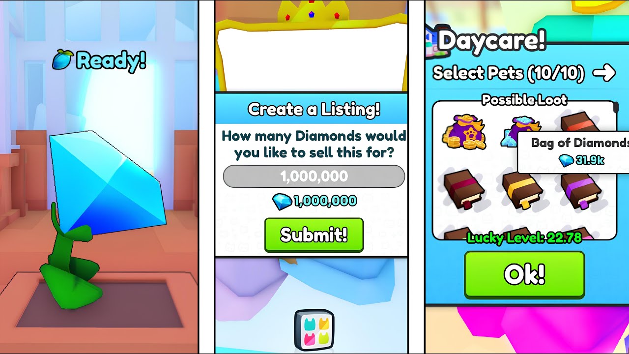BEST WAYS To Get Diamonds FAST in Pet Simulator 99! (NO VIP)