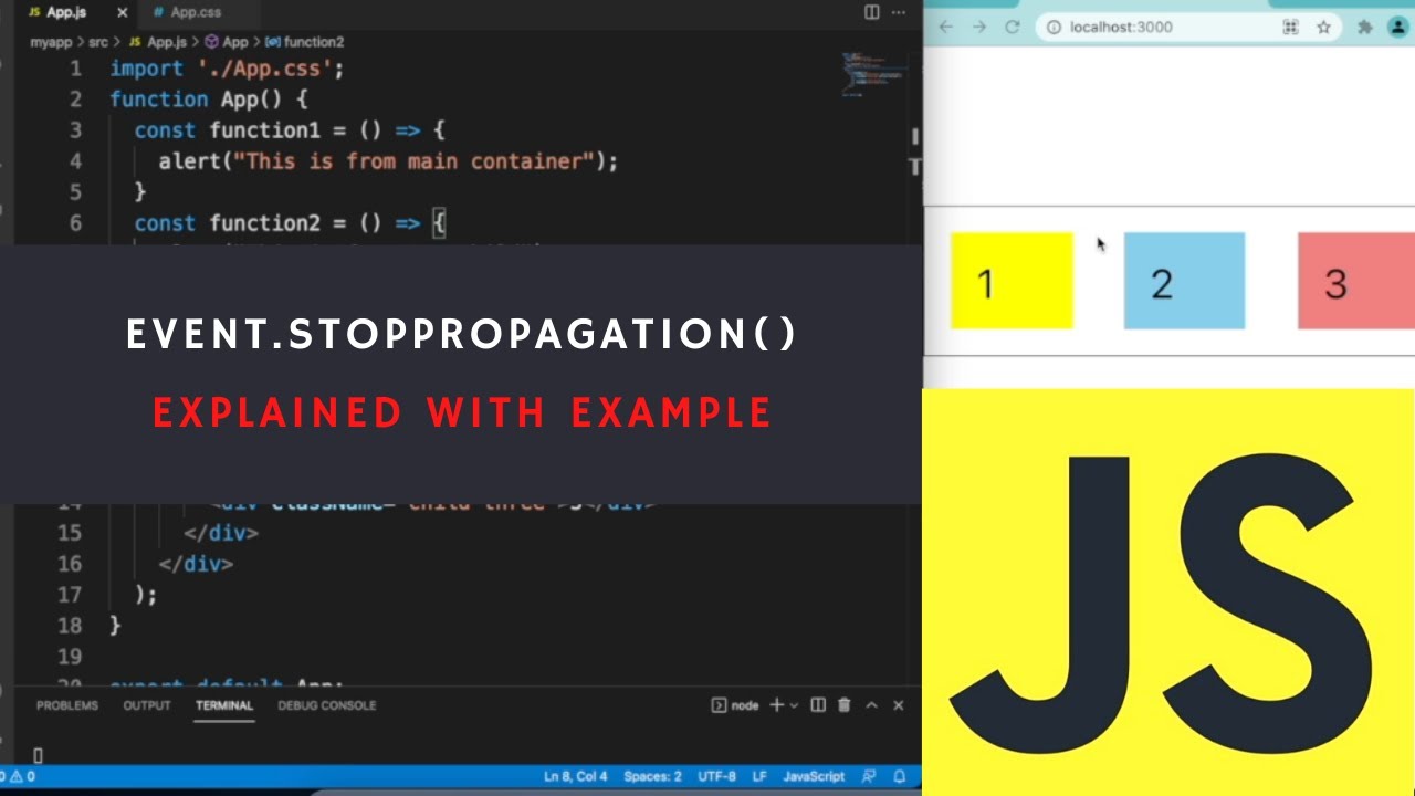 Q7| QNA Part 2 | Stopping Propagation with Event.stopPropagation()