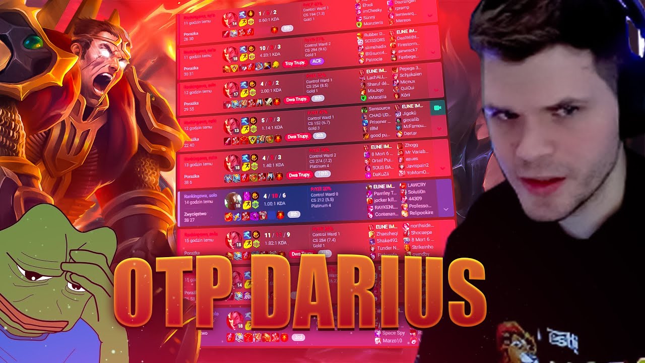 GUCIO I LEAGUE OF LEGENDS I OTP DARIUS I NAJLEPSZE MOMENTY STRIMA #588