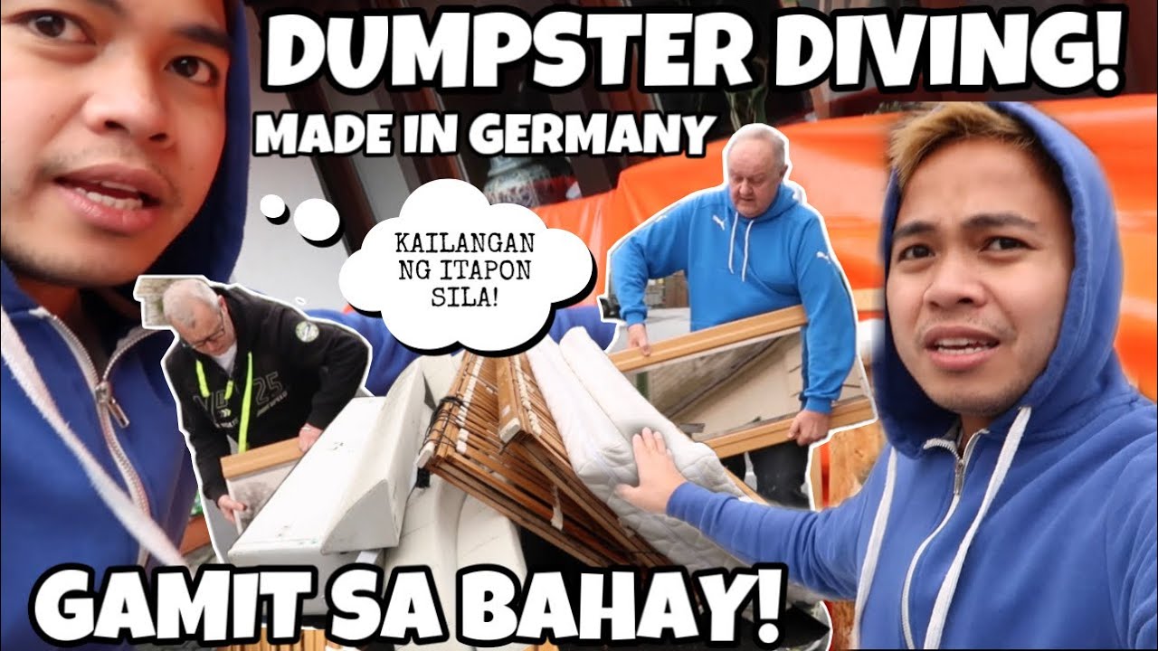 DUMPSTER DIVING (GERMANY) KALKAL BASURA! MAMAHALING GAMIT SA BAHAY ANG ITATAPON! | Oliver Cagas
