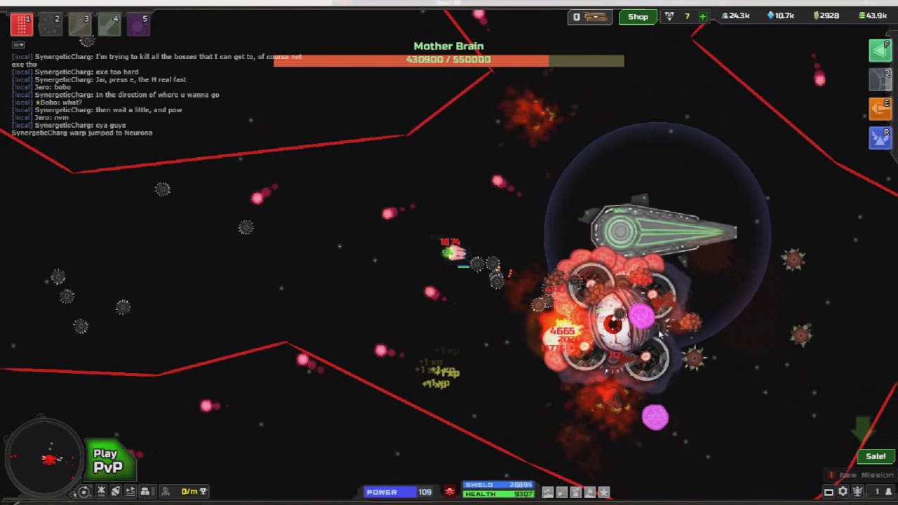Astroflux - All bosses /HP - Fulzar