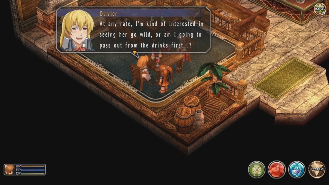 The Legend of Heroes Trails in the Sky FC ✶ Olivier & Scherazard drink (Chapter 1)