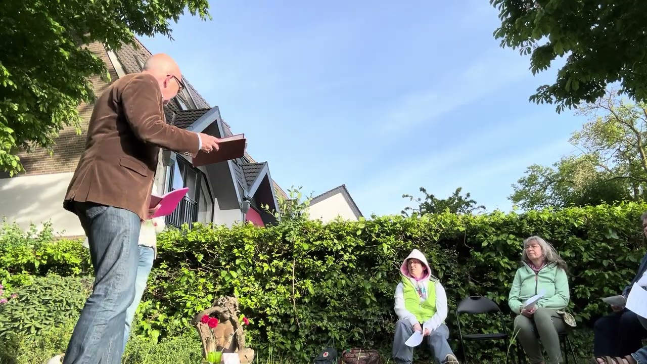 Sag mir, wo die Blumen sind. Erste Friedenszeit im Friedenspark Habenhausen.