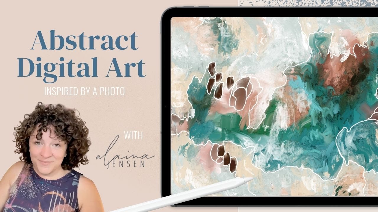 Create Digital Abstract Art in Procreate by Using a Reference Photo as a Starting Point